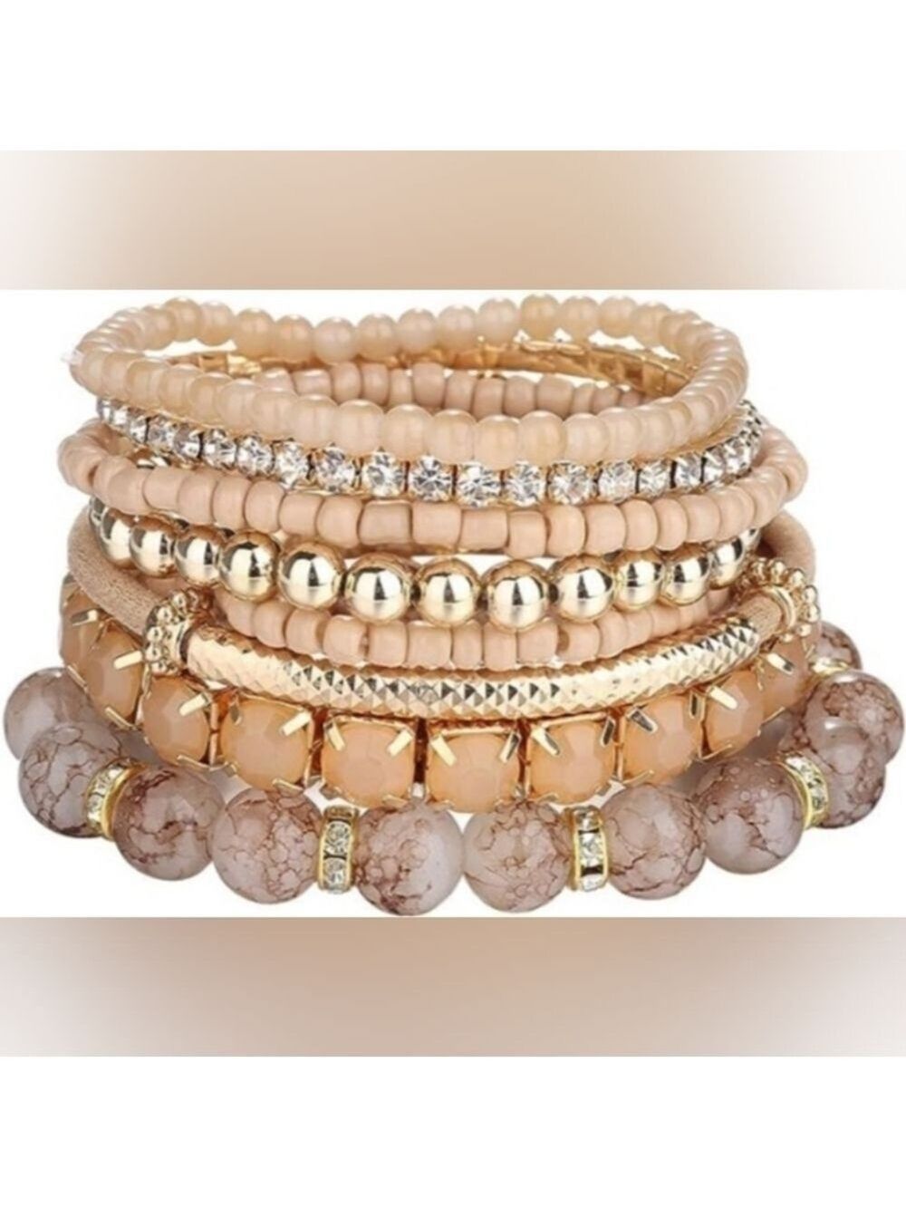 Sailimue beaded bracelets set of 8 - Picture 10 of 10